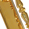 1954R - Ornate Pull Handle On Plate