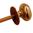 4160 - Solid Cast Knob Furniture With Threaded and Grooved Spindle