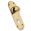 6349E - Oval Knob Lock Furniture Euro Profile