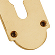 6349E - Oval Knob Lock Furniture Euro Profile