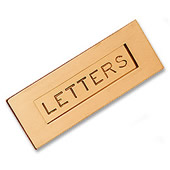 6355 - Letter Plate Engraved Letters