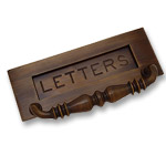 6358 - Letter Plate with Handle